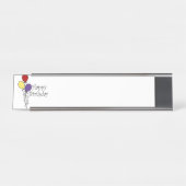 Happy Birthday Bureau Naambordje (Voorkant)