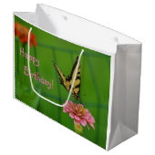 Happy Birthday Butterfly Garden Groot Cadeauzakje (Voorkant Gekanteld)