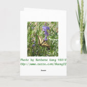 Happy Birthday Butterfly Kaart (Achterkant)