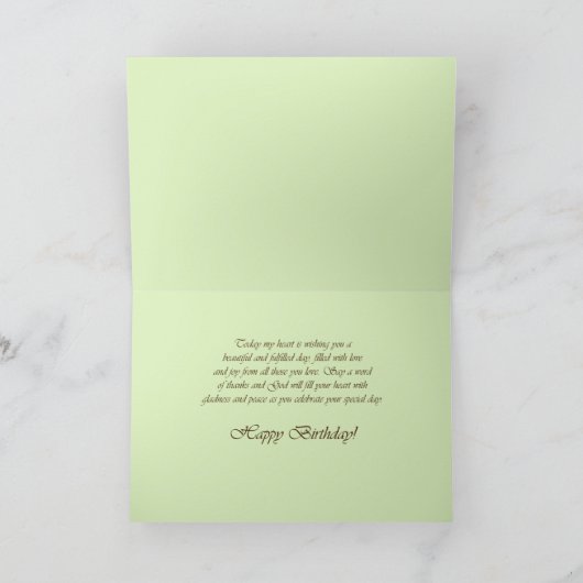 Happy Birthday Butterfly Kaart (Binnen)