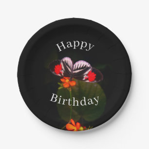 Happy Birthday Butterfly Papieren Bordje