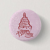 Happy Birthday Button (Voorkant)
