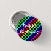 Happy Birthday Button (Voorkant /achterkant)