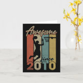 Happy Birthday Bysketbyll Geweldige sinds 2010 Kaart (Gele Bloem)