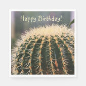 Happy Birthday Cactus Servet (Voorkant)