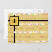 Happy Birthday Cadeau Kaart (Voorkant / Achterkant)