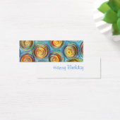Happy Birthday cadeau label Mini Visitekaartjes (Bureau)