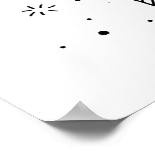 Happy Birthday - cadeaudoos Poster (Hoek)