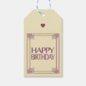 Happy Birthday Cadeaulabel (Voorkant)