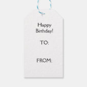 Happy Birthday Cadeaulabel (Achterkant)