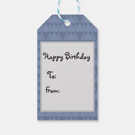 Happy Birthday Cadeaulabel (Achterkant)