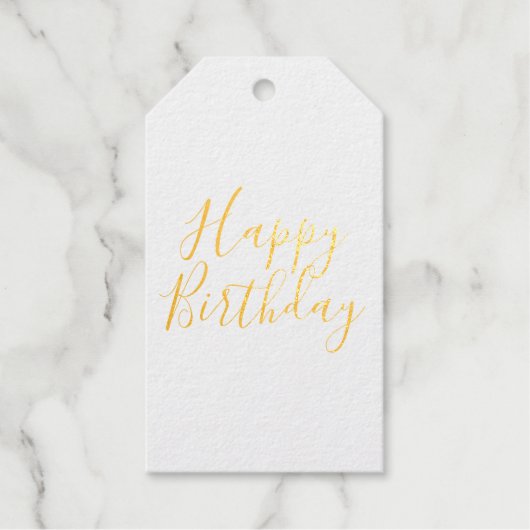 Happy Birthday Cadeaulabels (Voorkant)