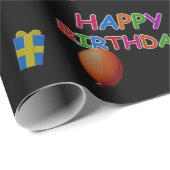 Happy Birthday Cadeaupapier (Rol Hoek)