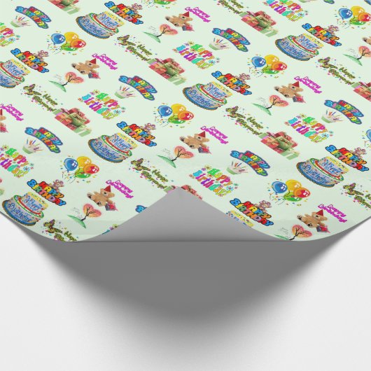 Happy Birthday Cadeaupapier (Hoek)