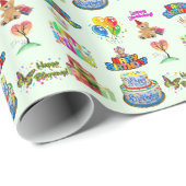 Happy Birthday Cadeaupapier (Rol Hoek)