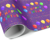 Happy Birthday Cadeaupapier (Rol Hoek)
