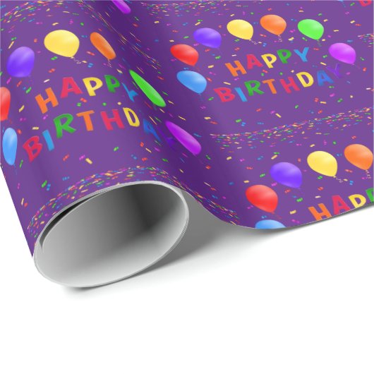 Happy Birthday Cadeaupapier (Rol Hoek)
