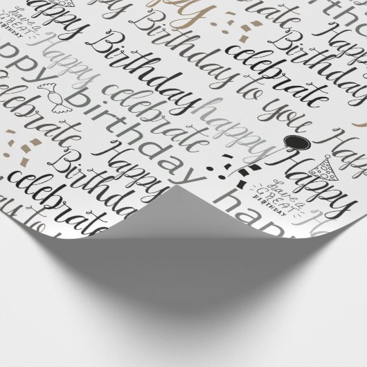 Happy Birthday Cadeaupapier (Hoek)
