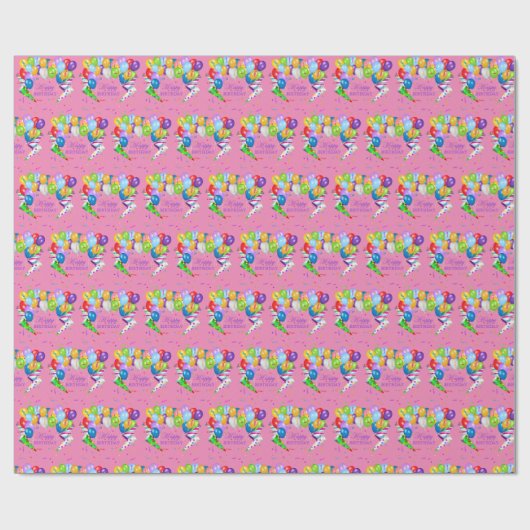 Happy Birthday Cadeaupapier (Vlak)