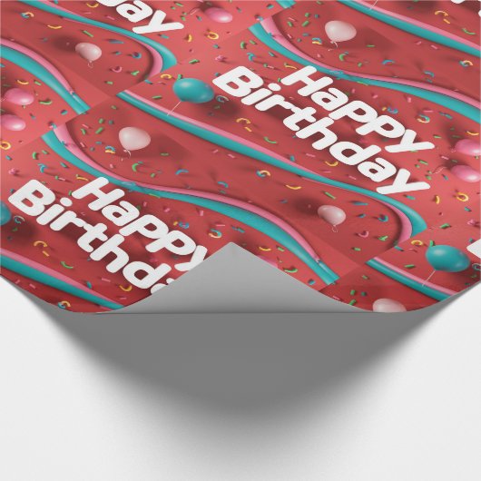 Happy Birthday Cadeaupapier (Hoek)