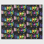 Happy Birthday Cadeaupapier (Vlak)