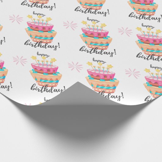 Happy Birthday Cadeaupapier (Hoek)