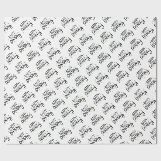 Happy Birthday Cadeaupapier (Vlak)