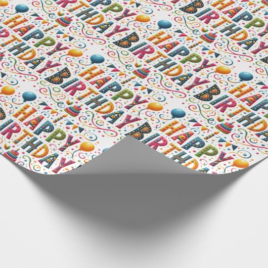 Happy Birthday Cadeaupapier (Hoek)