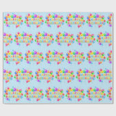 Happy Birthday Cadeaupapier (Vlak)