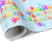 Happy Birthday Cadeaupapier (Rol Hoek)