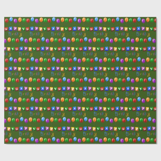 Happy Birthday Cadeaupapier (Vlak)