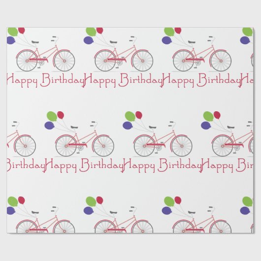 Happy Birthday Cadeaupapier (Vlak)