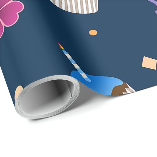 Happy Birthday Cadeaupapier (Rol Hoek)