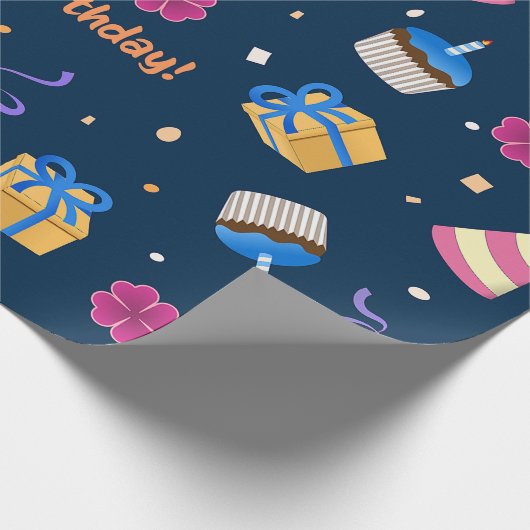 Happy Birthday Cadeaupapier (Hoek)