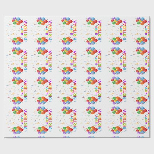 HAPPY BIRTHDAY CADEAUPAPIER (Vlak)