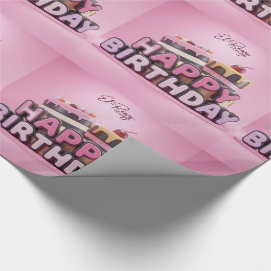 Happy Birthday Cadeaupapier (Hoek)