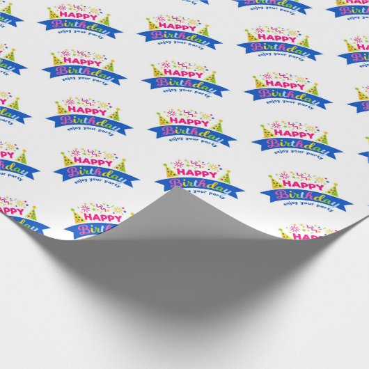 Happy Birthday Cadeaupapier (Hoek)