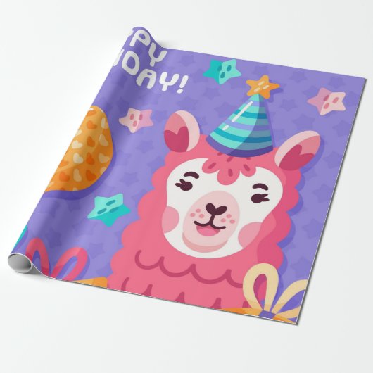 Happy Birthday Cadeaupapier (Uitgerold)