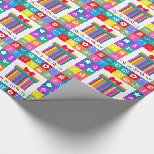 Happy Birthday Cadeaupapier (Hoek)