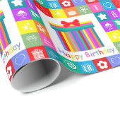 Happy Birthday Cadeaupapier (Rol Hoek)