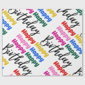 HAPPY BIRTHDAY CADEAUPAPIER (Vlak)