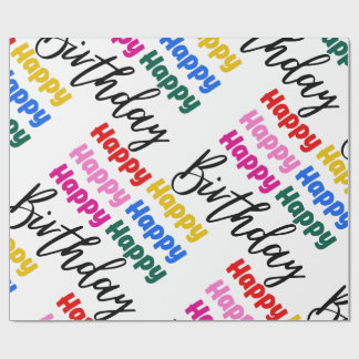 HAPPY BIRTHDAY CADEAUPAPIER