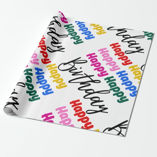 HAPPY BIRTHDAY CADEAUPAPIER (Uitgerold)