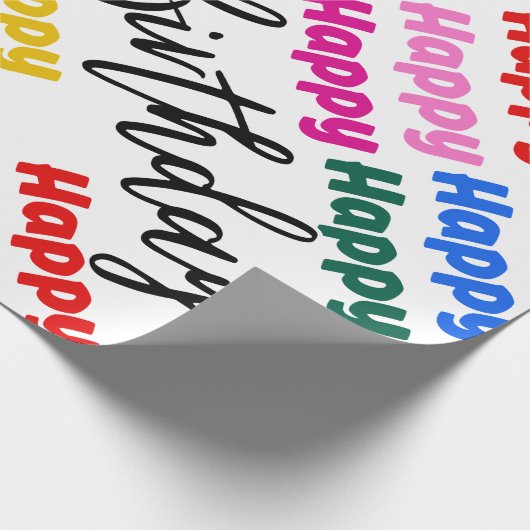 HAPPY BIRTHDAY CADEAUPAPIER (Hoek)