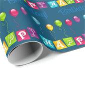 Happy Birthday Cadeaupapier (Rol Hoek)