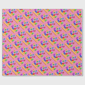 Happy Birthday Cadeaupapier (Vlak)