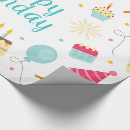 Happy Birthday Cadeaupapier (Hoek)