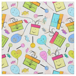 Happy Birthday Cadeaus Pattern Stof
