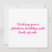 Happy Birthday Cake (Achterkant)