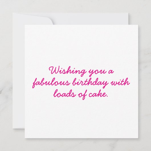 Happy Birthday Cake (Achterkant)